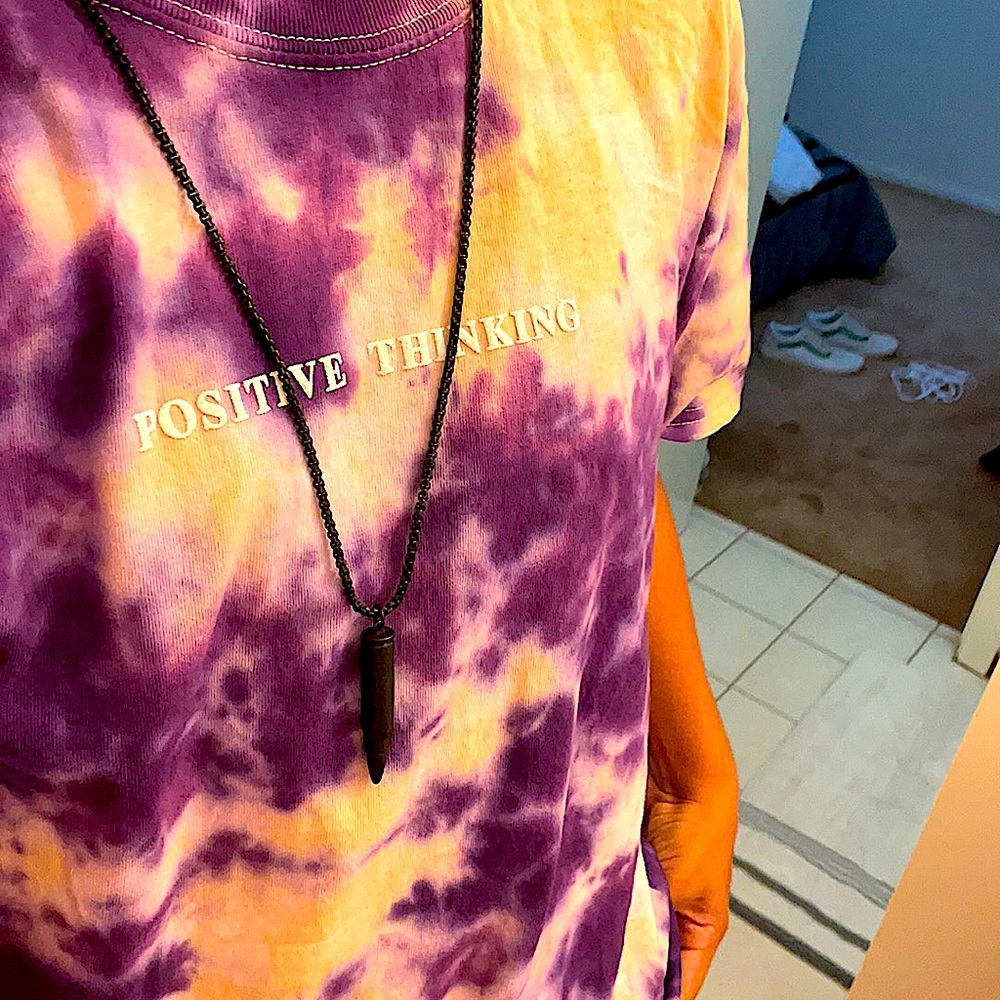 Necklace black bullet